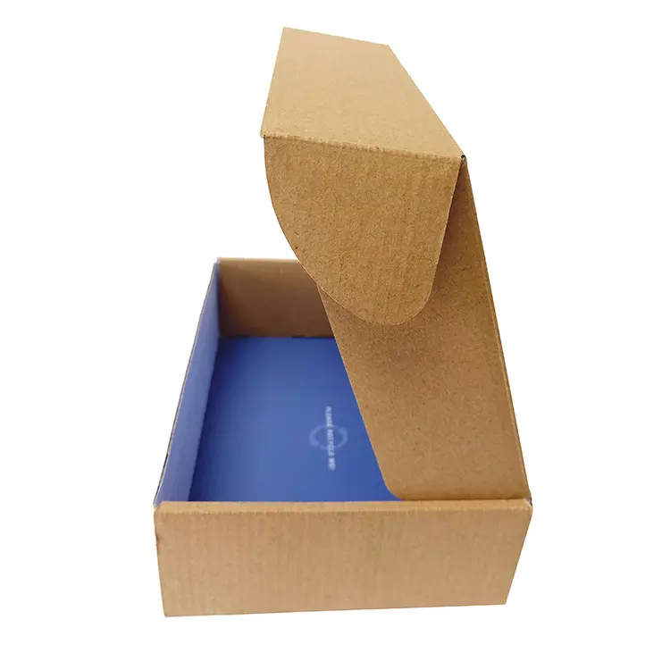 E-Commerce กล่องกระดาษแข็งกระดาษคราฟท์,สำหรับส่งไปรษณีย์ลูกฟูกบรรจุภัณฑ์กล่องงานฝีมือการ์ตูนราคาถูก