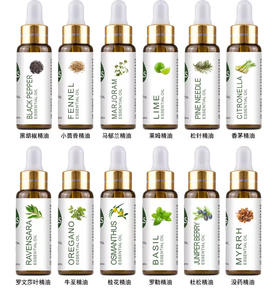 48 Variétés 100% Huiles Essentielles Pures de Muscade Multi-Ingrédients Antibactériennes Parfum Frais Bénéfices Hydratants (10mL avec compte-gouttes) - Product Image 6