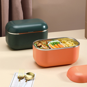Portable Food Heater Food-Grade Stainless Steel Electric Lunch Box For Car/Truck