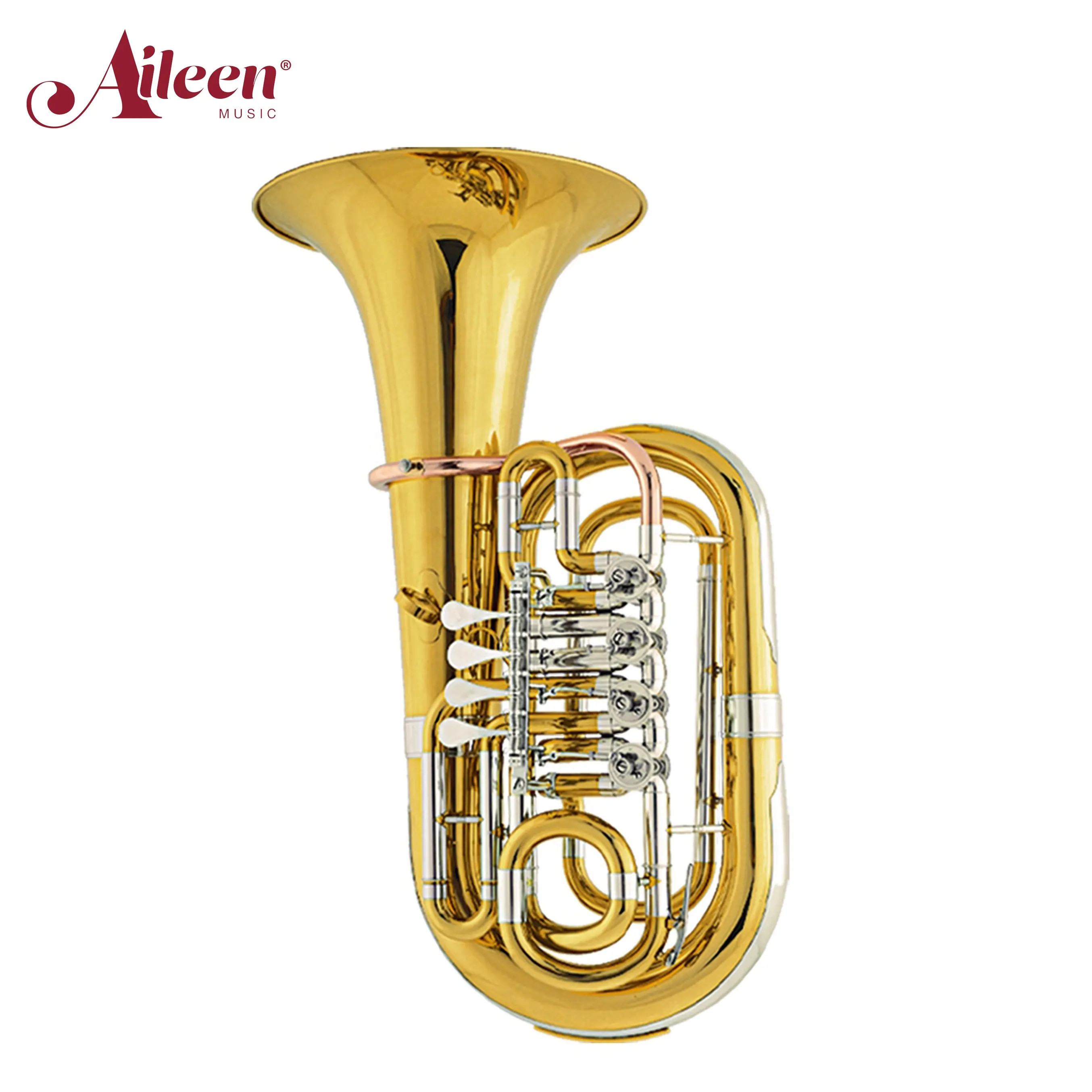 Aileenmusic Hot Serie Geel Messing Lichaam Bb Sleutel Junior Tuba (TU-CR4350G-SRY)
