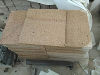 Pierre de granit beige jaune brumeux Fujian G682 pour pavage mural extérieur