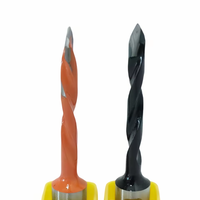 Foret traversant T5x70-L/R CNC en carbure de tungstène (TCT) oxydé noir pour perçage de métaux - Outil de perçage de précision
