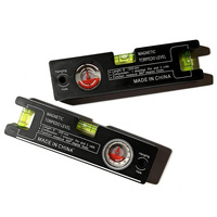 Niveau magnétique mini torpille 202*16*54 haute précision à émission d'angle 360° avec règle de mesure et ruban adhésif en plastique pour la construction