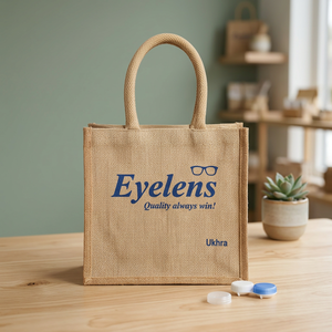 Sac fourre-tout en jute très demandé, sac de courses réutilisable en fibres naturelles de qualité supérieure avec poignées confortables pour les courses quotidiennes - Product Image 1