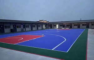 Losetas de Plástico Modulares Encajables para Cancha de Baloncesto, Decoradas con un Suelo Colorido y Duradero - Product Image 5