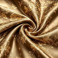 Tissu Jacquard Brocart 100% Polyester Écologique Respirant Résistant à l'Abrasion Teint Poids Moyen Largeur 58/60" 75D Vente en Gros