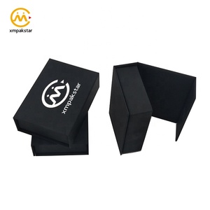 Tùy Chỉnh Nhỏ Giấy Màu Đen Lật Top Tông Cufflink Trang Sức Bao Bì Hộp Với Đóng Cửa Từ Tính - Product Image 4