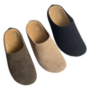 Chaussons en fourrure personnalisés OEM ODM avec logo, taille 35-40, en <span class=keywords><strong>mohair</strong></span>, à enfiler, antidérapants, pour femmes, en poils de vache, mules décontractées - Product Image 5