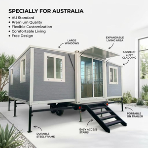 Maison <span class=keywords><strong>de</strong></span> vacances en conteneur extensible moderne, villa modulaire préfabriquée, Airbnb pour <span class=keywords><strong>hôtel</strong></span> <span class=keywords><strong>de</strong></span> villégiature avec certification CE - Product Image 1