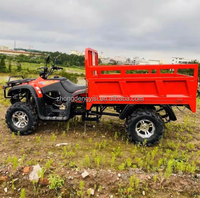 Quad 4x4 automatique 300CC de haute qualité, robuste, pour jardin et ferme, avec remorque, garantie 1 an, barre de remorquage de 3 m