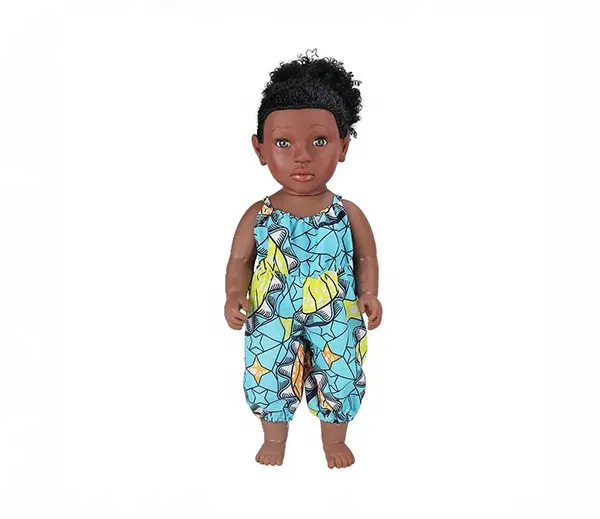 18Cm Vinyl Toys Simulation Bebe Doll Set African American Reborn Baby Dolls Realistic Black Girl