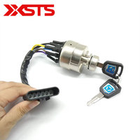 Interrupteur de démarrage avec clés pour excavatrice XCMG XE60 XE75 XE135 XE150 XE200, pièces électriques de machines de construction
