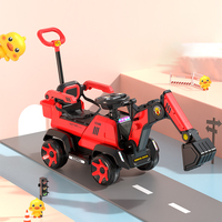Excavatrice Jouet Voiture Les enfants peuvent s'asseoir Les gens Garçon Excavatrice Grand véhicule d'ingénierie surdimensionné