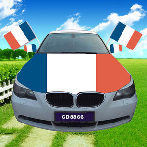 Cubierta de coche francesa personalizada, diseño de bandera de impresión Digital, capó de motor para Países Bajos, Estados Unidos, asta de fibra de vidrio, Bandera de mano - Product Image 2