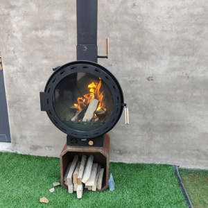 Chimenea suspendida moderna para calefacción interior con puerta <span class=keywords><strong>de</strong></span> vidrio, estufa <span class=keywords><strong>de</strong></span> <span class=keywords><strong>leña</strong></span> <span class=keywords><strong>de</strong></span> metal y acero para sala <span class=keywords><strong>de</strong></span> estar - Product Image 1