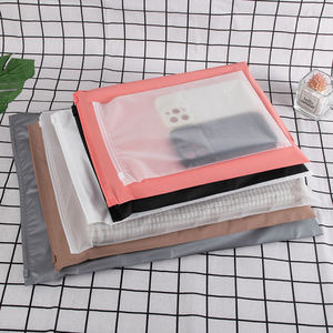 Échantillon gratuit sac à fermeture éclair biodégradable compostable mat givré personnalisé sacs d'emballage zip-lock en plastique pour vêtement - Product Image 1