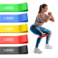 Ensemble de bandes de résistance à 5 niveaux, codées par couleur, 10-30 LBS, pour l'entraînement des fessiers et des jambes, entraînements à domicile