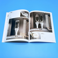 Impression directe de brochure de meubles de logo personnalisé d'usine bas quantité minimale de commande 100pcs épreuvage rapide avec des matériaux en carton et en papier offset