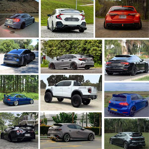 2018-2022 para techo de Alerón trasero de fibra de carbono y estilo delantero colocado en el parachoques trasero para alerón de coche Hyundai Getz - Product Image 5