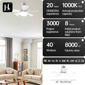 Ventilateur de plafond intelligent à télécommande, 5 pales, haute qualité, silencieux, avec un design moderne et léger en plastique. - Product Image 4