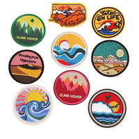 Patchs brodés personnalisés imperméables avec logo de marque, lettres anglaises, mini-autocollants thermocollants ou à coudre, petits patchs brodés pour chapeaux et tissus