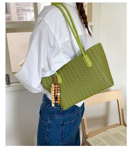 Newest PU Leather Handbags Large Capacity PU Woven Tote <b>Bag</b> for Daily Outdoor Shopping <b>Working</b> - Product Image 5