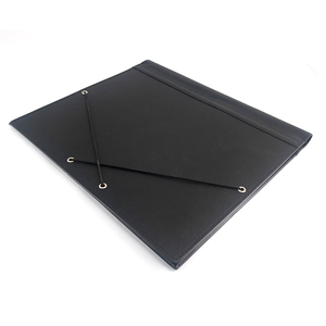 In pelle nera coro corale raccoglitore raccoglitore in pelle pianoforte foglio di musica cartella cartella divisore con cinturino elastico - Product Image 6