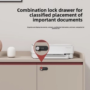 Modern Minimalism Wooden <strong>Filing</strong> <strong>Cabinet</strong> with Lock Office Storage <strong>Drawer</strong> Low Floor Tea <strong>Cabinet</strong> - Product Image 3