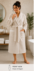 Lightweight 100 Cotton <b>Waffle</b> Weave Hotel <b>Bathrobe</b> Custom Soft Breathable Pike Kimono Robe Wholesale For Spa - Product Image 2