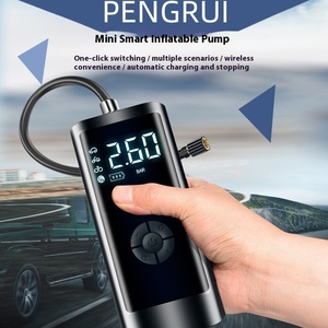 Pompe de gonflage de pneus intelligente mini sans fil à LED avec chargeur de voiture en ABS, fabrication sur mesure - Product Image 3