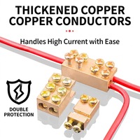Bloc de jonction de câbles haute puissance 1-6/2.5-16mm² – Connecteur électrique 1 entrée 2/3/4 sorties