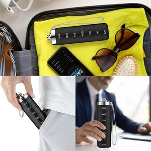 Boîte à pilules portable détachable en alliage d'aluminium, étanche, pour 7 jours, avec porte-clés - Product Image 6