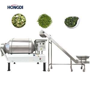 Équipement industriel de mélange de poudres alimentaires avec agitateur, capacité 300L, entraînement par moteur et boîte de vitesses, convoyeur à bande inclus - Product Image 1