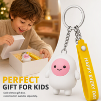 Llavero de PVC Suave 3D Personalizado, Figura de Malvavisco con Correa para la Muñeca, Regalo, Recuerdo de Hotel, Promoción