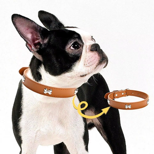 <strong>Factory</strong> Direct Sale Stocked Small Dog <strong>Puppy</strong> Teddy Pomeranian <strong>Collar</strong> Cat Necklace Leather Dog <strong>Collar</strong> - Product Image 4
