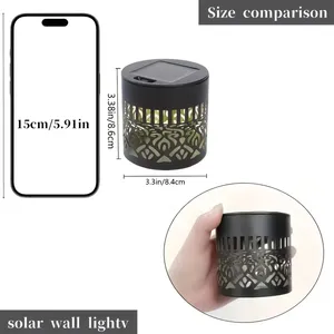 <span class=keywords><strong>Lampe</strong></span> <span class=keywords><strong>solaire</strong></span> murale pour clôture, éclairage de terrasse extérieur, lampes décoratives pour jardin, poteaux, patio, <span class=keywords><strong>LED</strong></span> pour escaliers, étanches, en métal, pour marches - Product Image 3