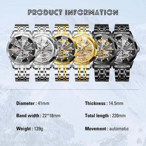 <span class=keywords><strong>Orologio</strong></span> Meccanico Automatico da <span class=keywords><strong>Uomo</strong></span> Forsining 8293, <span class=keywords><strong>Elegante</strong></span>, Luminoso, con Cinturino in Acciaio Inossidabile, Orologi Business per <span class=keywords><strong>Uomo</strong></span> - Product Image 5