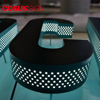 Enseignes de module croisé à led, couleur unique, 5 pièces, pour police