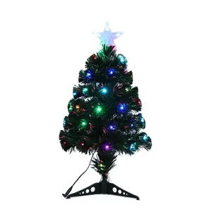 Suporte lote misto Mini Luzes Led Fibra Óptica Árvore De Natal Decoração De Natal Festa Árvore