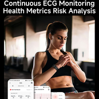Nuevas Pulseras Inteligentes E500 2026 sin Pantalla con NFC, ECG, Presión Arterial, Temperatura Corporal, Monitor de Salud y Actividad Física, sin Pantalla