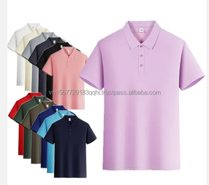 Personalizado impresso elástico algodão gelo seda fibra polo T-shirt 200g 2024 novos homens de manga curta unisex T-shirt - Product Image 1