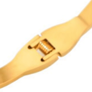 <b>Shell</b> Diamond Stainless Steel Cuff <b>Bracelet</b> Gold Plated Women's Elegant Everyday Wear - Product Image 3