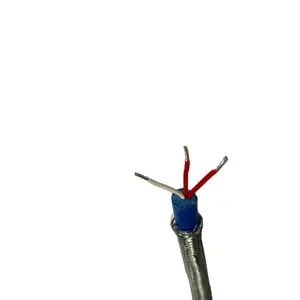 Cable tipo RTD de 0,25mm x 7/3 núcleos, aislamiento FEP / PVC con protector SS para PT100