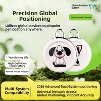 Traceur GPS Bluetooth double positionnement pour animaux de compagnie, collier anti-perte, suivi en temps réel, autonomie ultra-longue pour chats et chiens, compatible Apple
