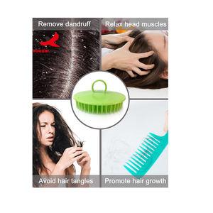 Brosse de massage capillaire à prix réduit pour le cuir chevelier, peigne massant pour le cuir chevelier, brosse à shampooing pour nettoyer et détendre le cuir chevelier - Product Image 5