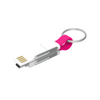 Mini Câble de Données USB Porte-clés - Cadeaux d'Affaires Charge Rapide 4/6-en-1 Magnétique Banque d'Alimentation Compatible Type-C/iPhone & OTG