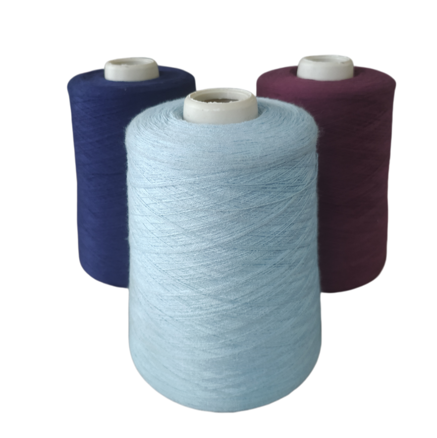 YZ62224 28S/2 VORTEX Core-spun Yarn Dyed Viscose/Nylon Soft Anti-pilling Skin Friendly High Appearance Breathable Comfortable
