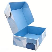 Boîte d'expédition en carton ondulé recyclable avec logo personnalisé - Impression offset recto-verso, emballage d'expédition écologique pour les marques DTC