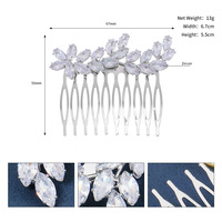 Accessoires de cheveux de mariage élégants faits à la main peigne à cheveux de mariée fait par des cristaux