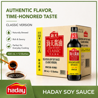 500ml x 12 flessen Chinese lichte sojasaus exportkwaliteit, natuurlijk gebrouwen voor restaurants, foodservice, groothandel, Halal, niet-GMO